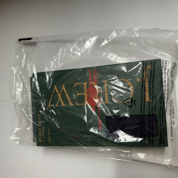 J Crew Boxer Brief Men's Small Blue 3 Inch Inseam Stretch Cotton ONE PAIR NEW - Picture 2 of 4